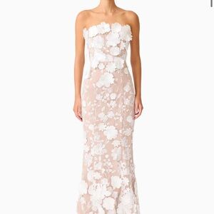 Tiana Floral Maxi Dress in White